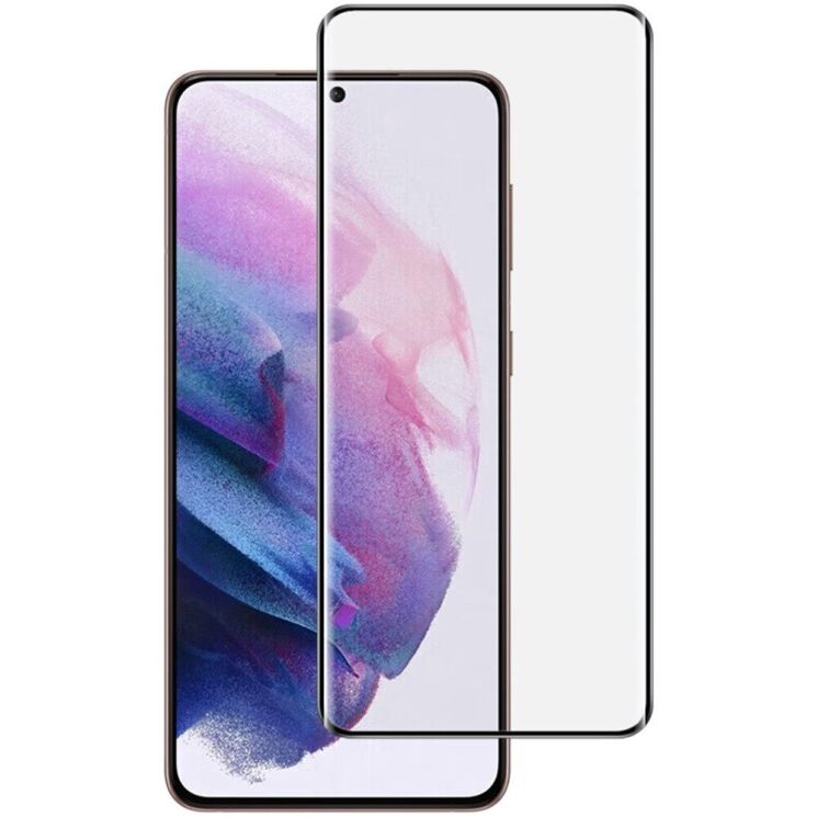 Защитное стекло IMAK 3D Curved Glass with Positioning Framework для Samsung Galaxy S21 Ultra (G998) - Black: фото 1 из 8