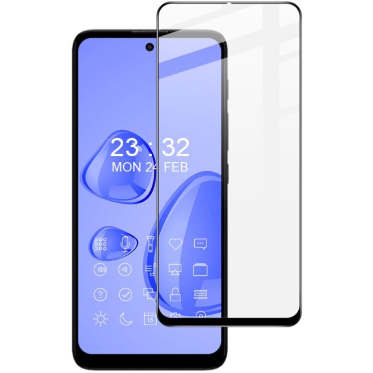 Защитное стекло IMAK 5D Pro+ Full Glue для Motorola Moto E40 - Black: фото 1 из 10