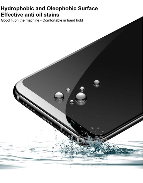 Защитное стекло IMAK 5D Pro+ Full Glue для Motorola Moto E40 - Black: фото 9 из 10