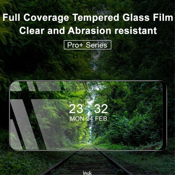 Защитное стекло IMAK 5D Pro+ Full Glue для Motorola Moto E40 - Black: фото 4 из 10