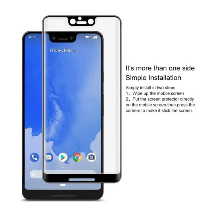 Захисне скло IMAK Curved Full Cover для Google Pixel 3 - Black: фото 11 з 11