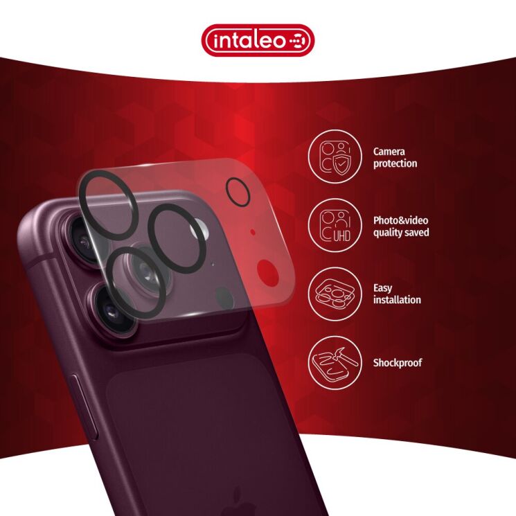 Захисне скло Intaleo Camera Lens для iPhone 18 Pro - Black: фото 3 з 4