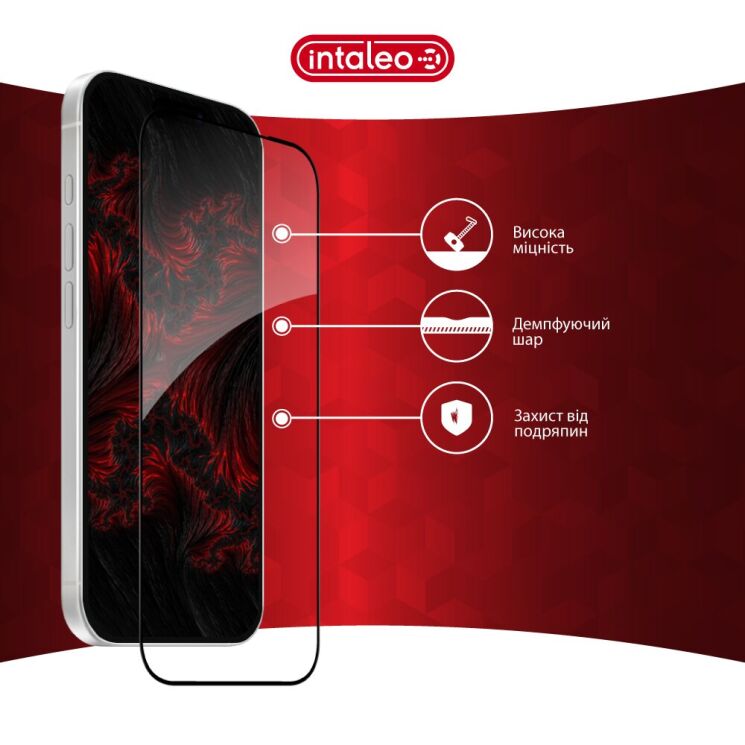 Защитное стекло Intaleo Full Glue для iPhone 17 Pro - Black: фото 6 из 9