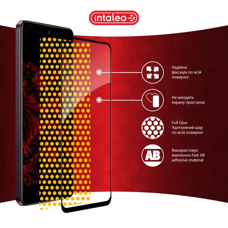 Защитное стекло Intaleo Full Glue для OPPO A3x / A3 / A40m - Black: фото 8 из 9