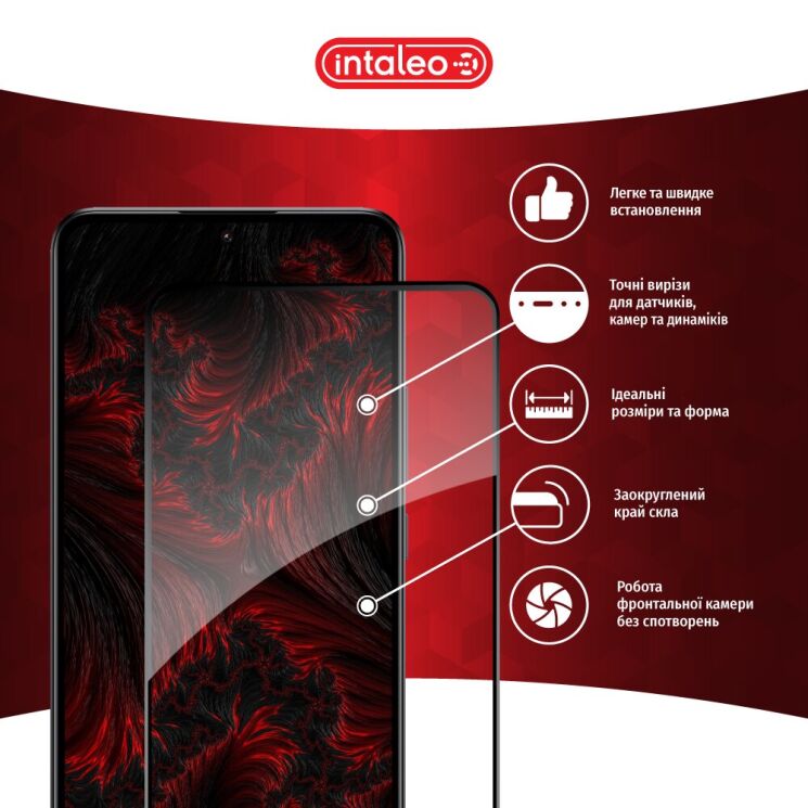 Защитное стекло Intaleo Full Glue для Xiaomi 13T / 13T Pro - Black: фото 4 из 9