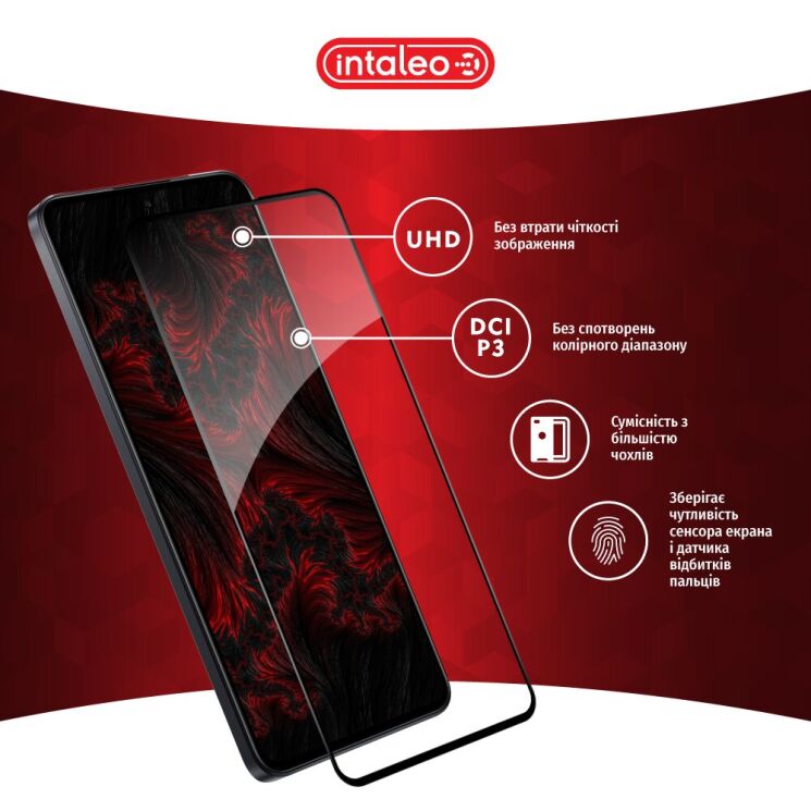 Защитное стекло Intaleo Full Glue для Xiaomi 13T / 13T Pro - Black: фото 5 из 9