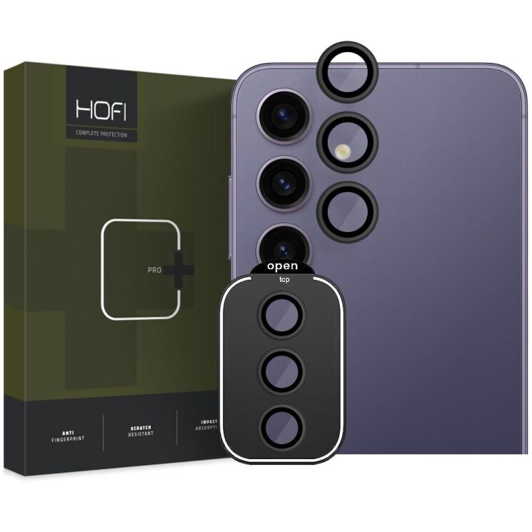 Захисне скло на камеру HOFI Camring Pro+ для Samsung Galaxy S24 (S921) - Black: фото 1 з 2