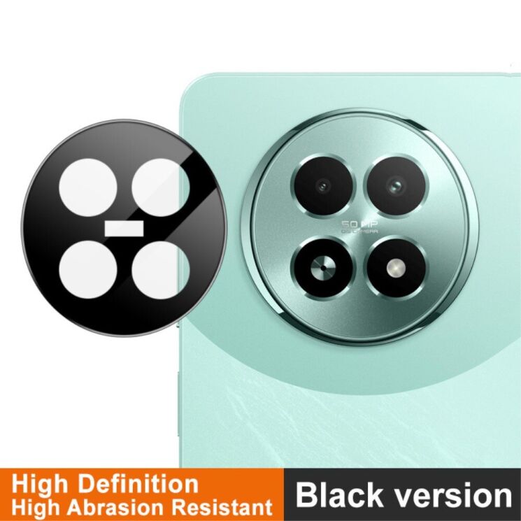 Защитное стекло на камеру IMAK Black Glass Lens для Realme 13 5G - Black: фото 3 из 7