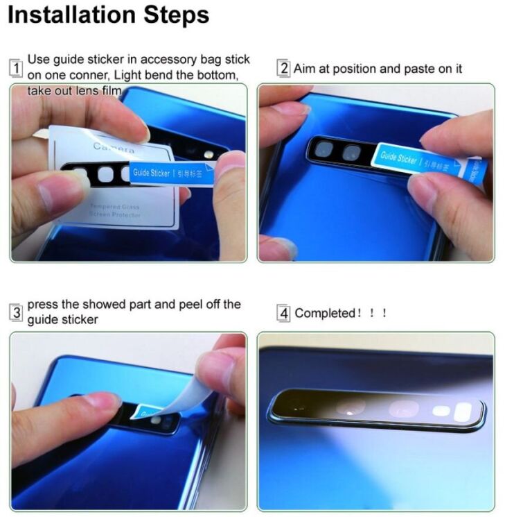 Защитное стекло на камеру IMAK Black Glass Lens для Xiaomi Pad 7 / 7 Pro - Black: фото 6 из 7