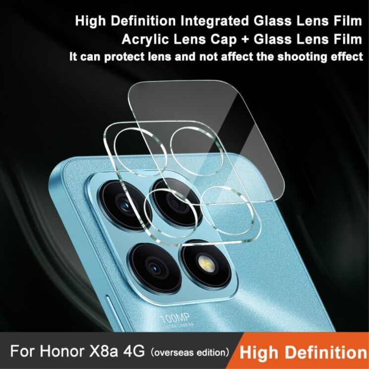 Защитное стекло на камеру IMAK Integrated Lens Protector для Honor X8a: фото 5 из 11