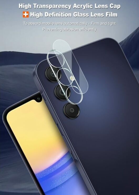 Защитное стекло на камеру IMAK Integrated Lens Protector для Samsung Galaxy A16 (A165): фото 6 из 9