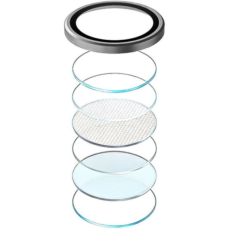 Защитное стекло на камеру RURIHAI Lens Protector для Samsung Galaxy S26 Plus (S947) / Galaxy S26 (S942) - Titanium: фото 2 из 6