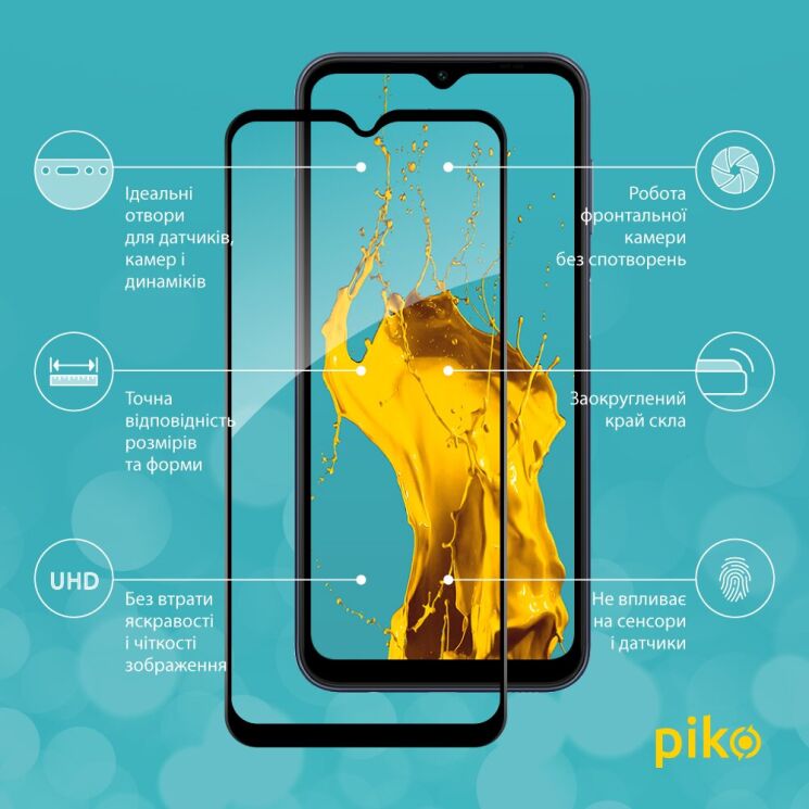 Защитное стекло Piko Full Glue для Samsung Galaxy M14 (M146) - Black: фото 3 из 5