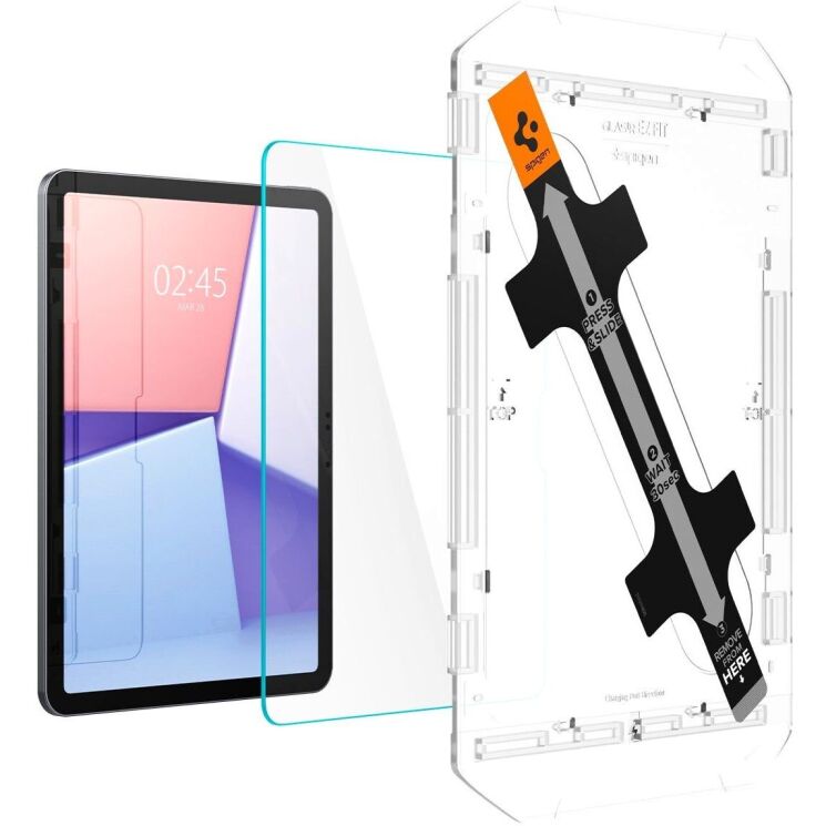 Защитное стекло Spigen (SGP) Glas.tR EZ Fit (FT) для Apple iPad Air 11 M3/M2 (2025/2024): фото 2 из 11