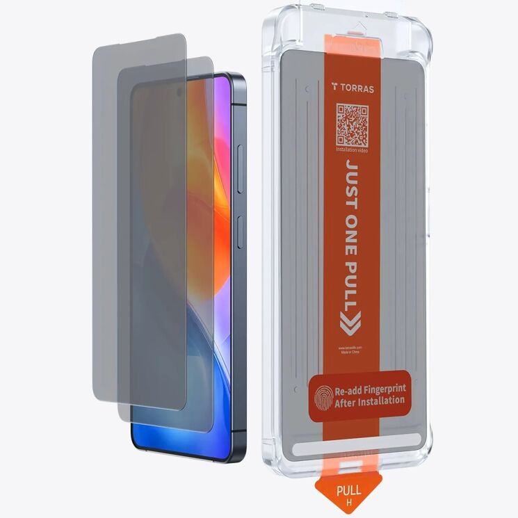 Защитное стекло TORRAS GlassGo Privacy для Samsung Galaxy S26 Ultra - Black: фото 2 из 10