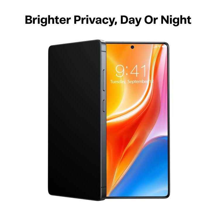 Защитное стекло TORRAS GlassGo Privacy для Samsung Galaxy S26 Ultra - Black: фото 3 из 10
