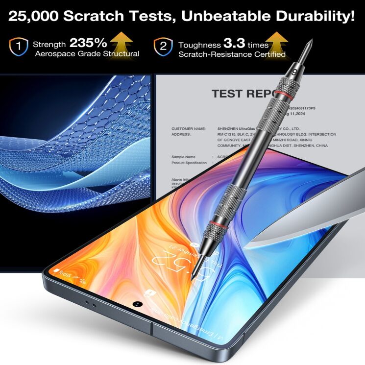 Захисне скло TORRAS GlassGo Privacy для Samsung Galaxy S26 Ultra - Black: фото 4 з 7