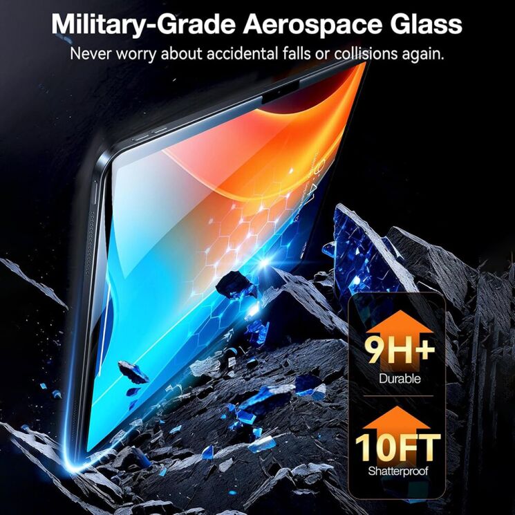 Защитное стекло TORRAS GlassGo Screen Protector для Apple iPad Pro 11 (2024): фото 5 из 7