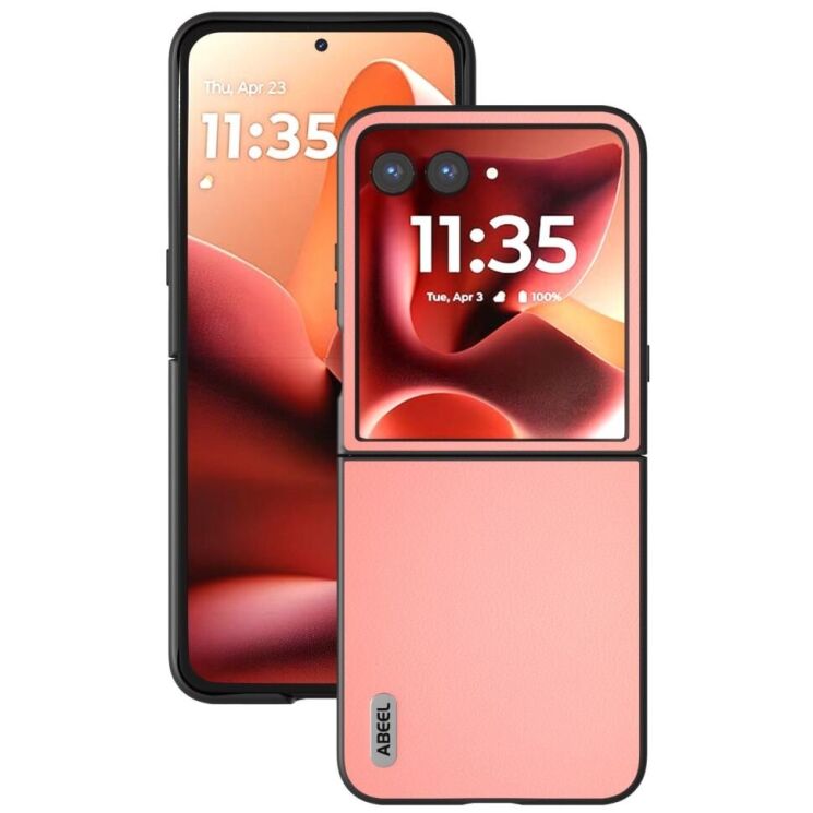 Защитный чехол ABEEL Texture Case для Motorola Razr 60 Ultra - Pink: фото 2 из 6
