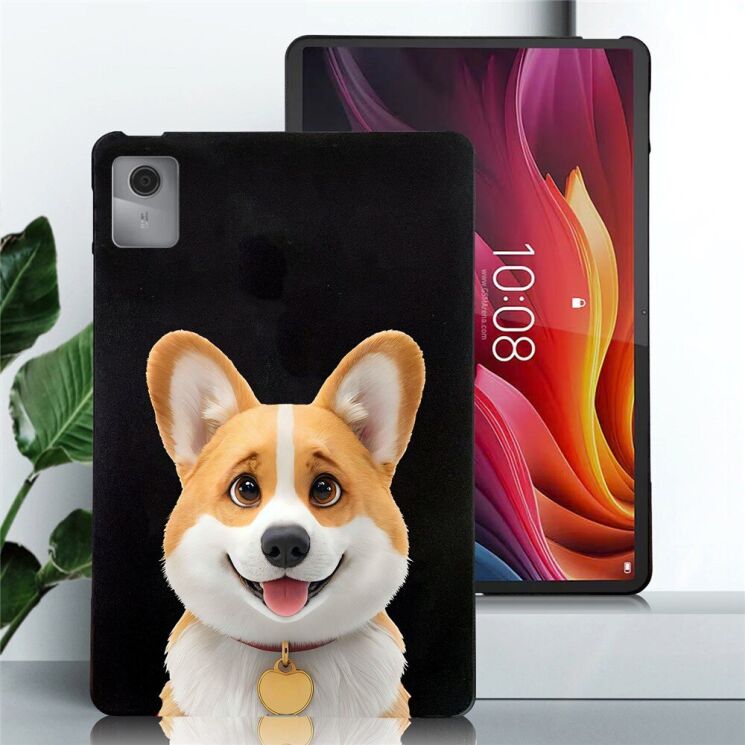 Защитный чехол Deexe Animal Series для Lenovo Idea Tab (TB336) - Corgi: фото 2 из 3
