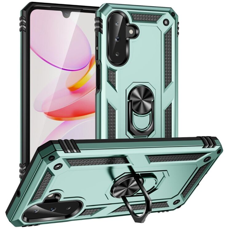 Защитный чехол Deexe Armor Case для Samsung Galaxy A26 (A266) - Blackish Green: фото 1 из 7