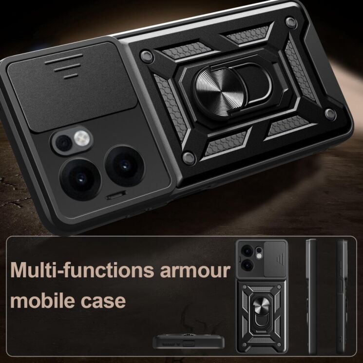 Защитный чехол Deexe Armor Shield для OPPO Reno 13 F/FS 5G - Red: фото 8 из 8