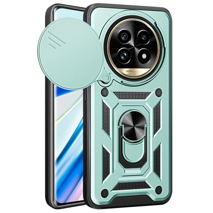 Защитный чехол Deexe Armor Shield для Realme 13 Pro / 13 Pro Plus - Green: фото 1 из 9