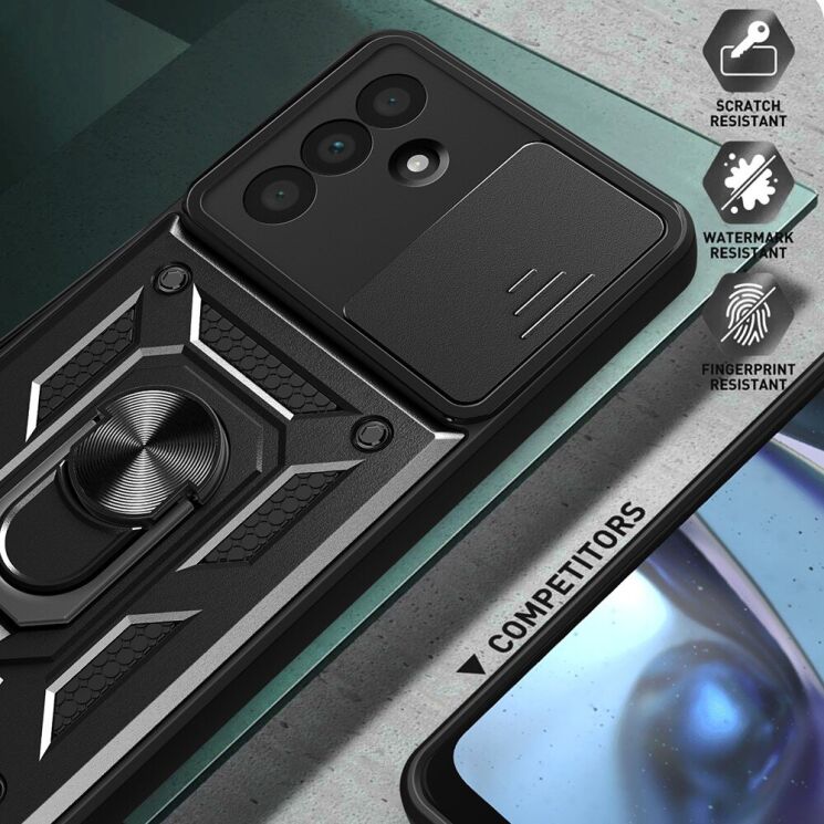 Защитный чехол Deexe Armor Shield для Samsung Galaxy A56 (A566) - Black: фото 7 из 9
