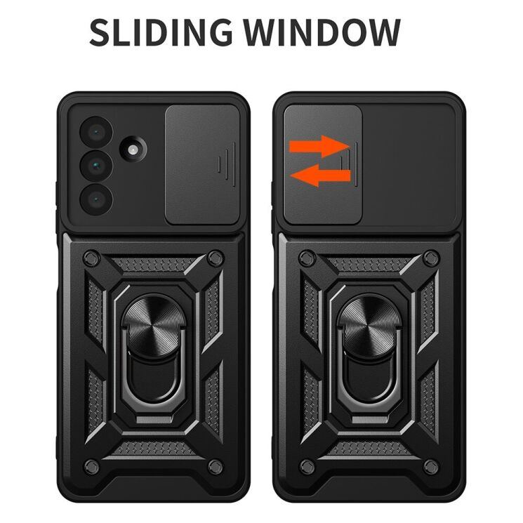 Защитный чехол Deexe Armor Shield для Samsung Galaxy A56 (A566) - Black: фото 2 из 9