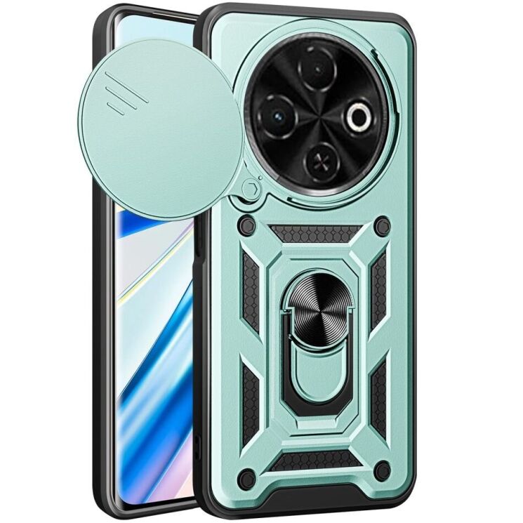 Защитный чехол Deexe Armor Shield для TECNO Spark 30C - Green: фото 1 из 9