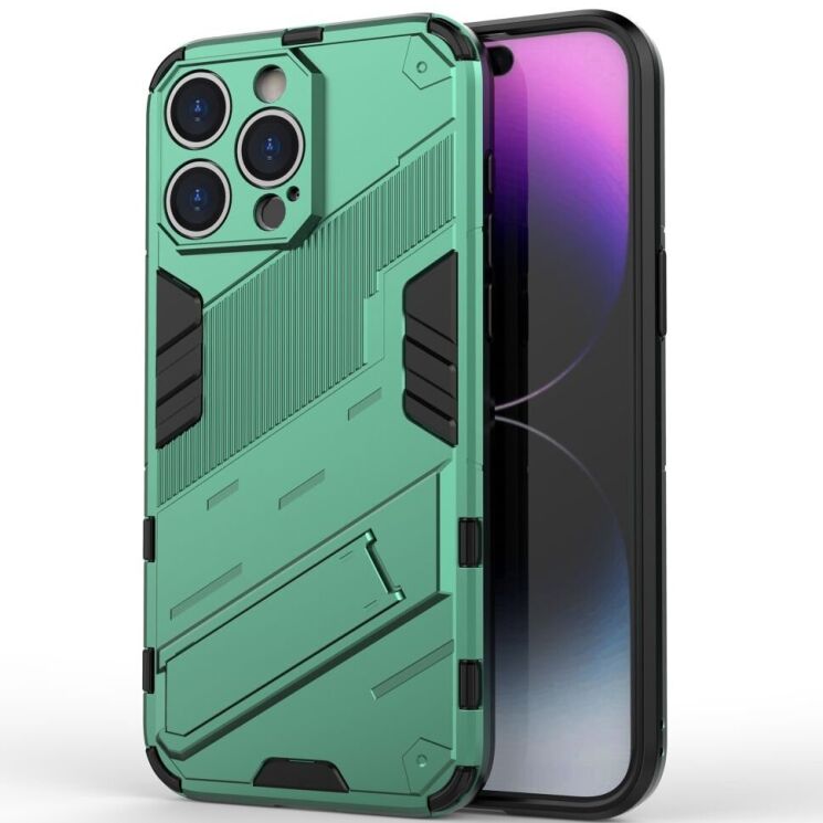 Защитный чехол Deexe Bibercas для Apple iPhone 16 Pro Max - Green: фото 1 из 6