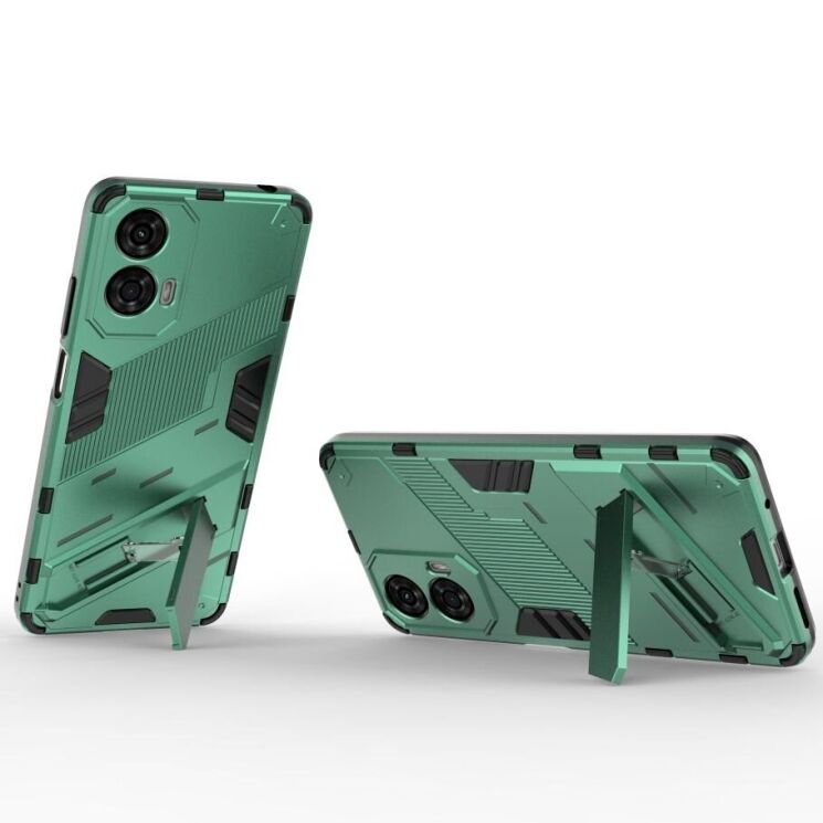 Защитный чехол Deexe Bibercas для Motorola Moto G24 - Green: фото 2 из 7