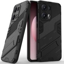 Захисний чохол Deexe Bibercas для OPPO Reno 13 Pro 5G - Black: фото 1 з 7