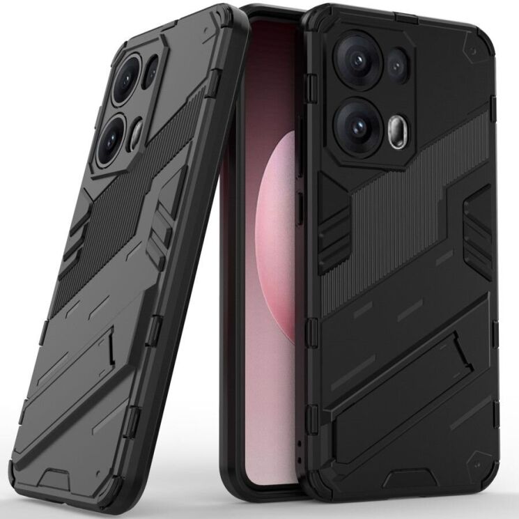 Защитный чехол Deexe Bibercas для OPPO Reno 13 Pro 5G - Black: фото 1 из 7