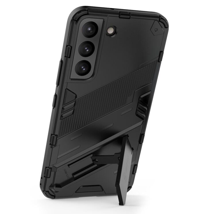 Защитный чехол Deexe Bibercas для Samsung Galaxy S22 (S901) - Black: фото 3 из 9