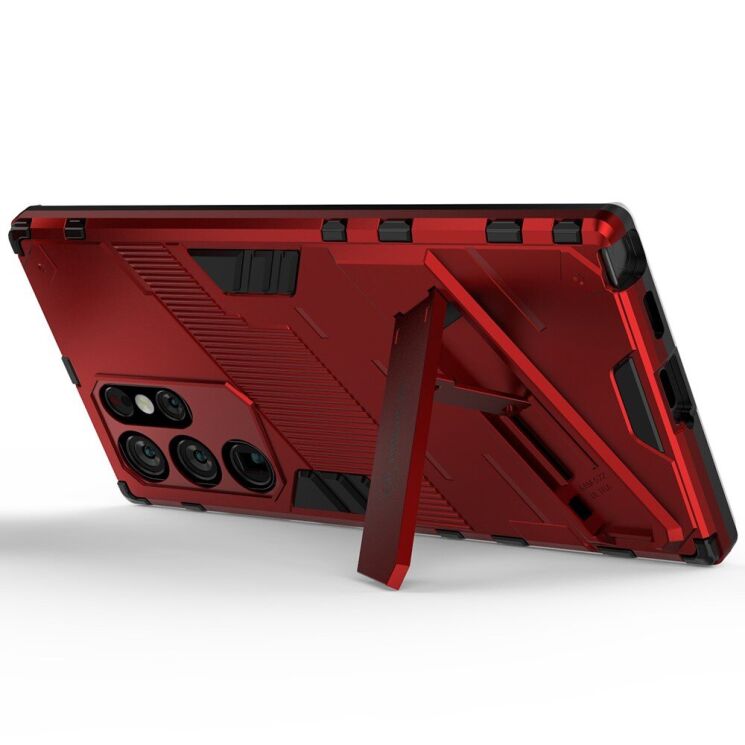 Защитный чехол Deexe Bibercas для Samsung Galaxy S22 Ultra (S908) - Red: фото 4 из 8