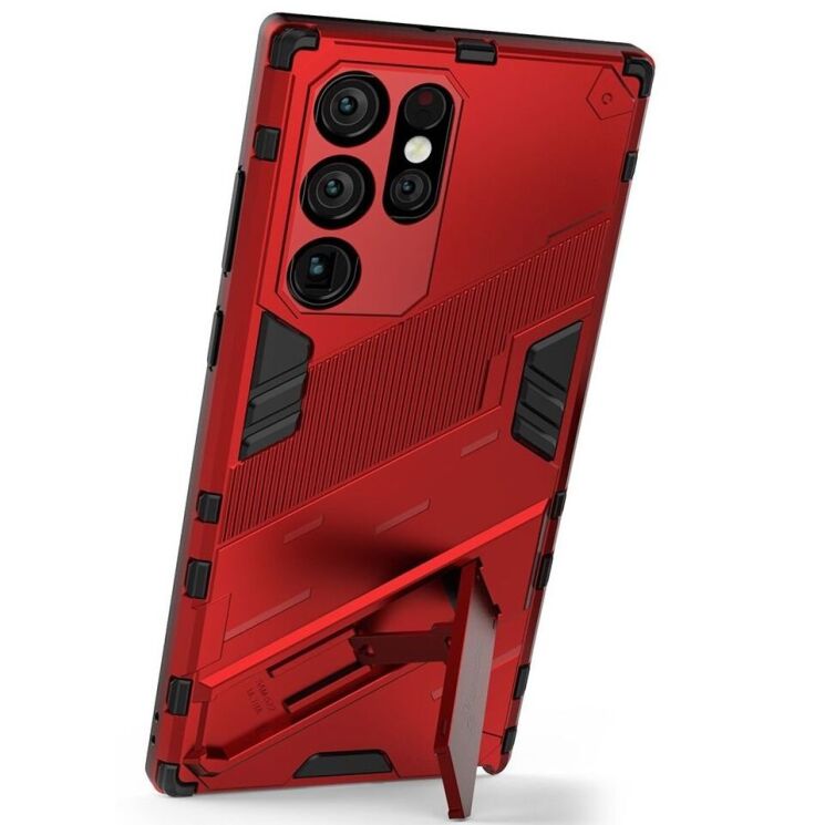 Защитный чехол Deexe Bibercas для Samsung Galaxy S22 Ultra (S908) - Red: фото 3 из 8