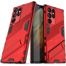 Защитный чехол Deexe Bibercas для Samsung Galaxy S22 Ultra (S908) - Red: фото 1 из 8