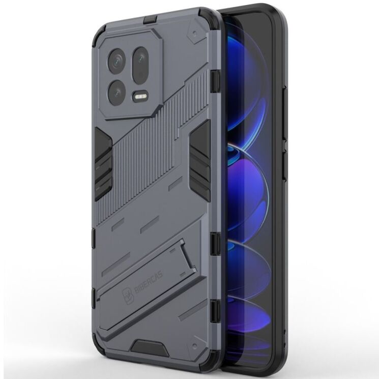 Захисний чохол Deexe Bibercas для Xiaomi 13 - Dark Blue: фото 2 з 6