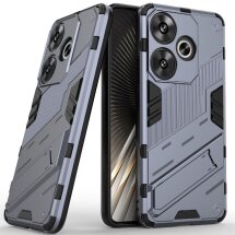 Защитный чехол Deexe Bibercas для Xiaomi Poco F6 - Dark Blue: фото 1 из 8