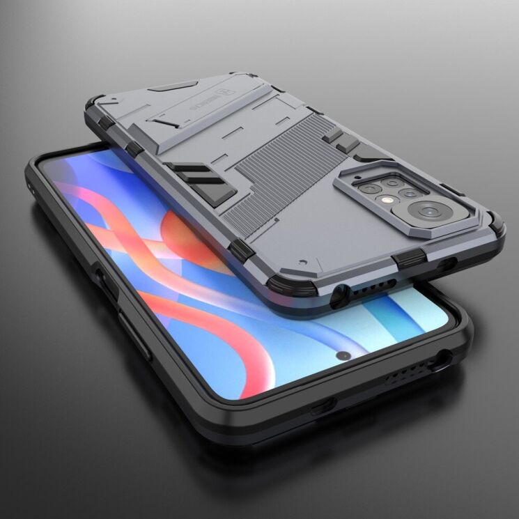 Защитный чехол Deexe Bibercas для Xiaomi Redmi Note 11 / Note 11s - Dark Blue: фото 5 из 11