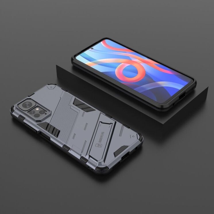 Защитный чехол Deexe Bibercas для Xiaomi Redmi Note 11 / Note 11s - Dark Blue: фото 6 из 11