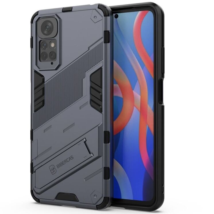 Защитный чехол Deexe Bibercas для Xiaomi Redmi Note 11 / Note 11s - Dark Blue: фото 4 из 11