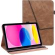 Защитный чехол Deexe Business Cover для Apple iPad 10.9 (2022) / iPad 11 (2025) - Brown (306452Z)