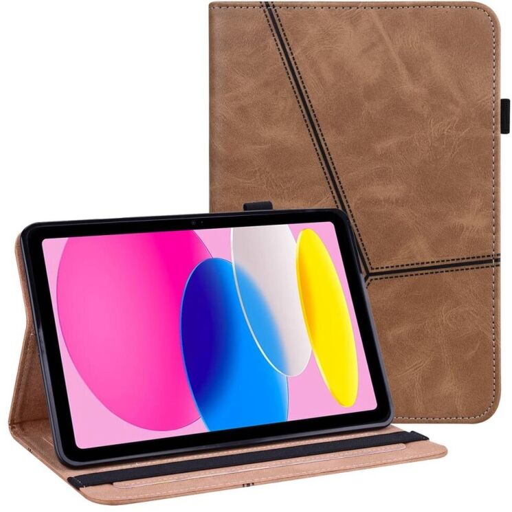 Защитный чехол Deexe Business Cover для Apple iPad 10.9 (2022) / iPad 11 (2025) - Brown: фото 1 из 12