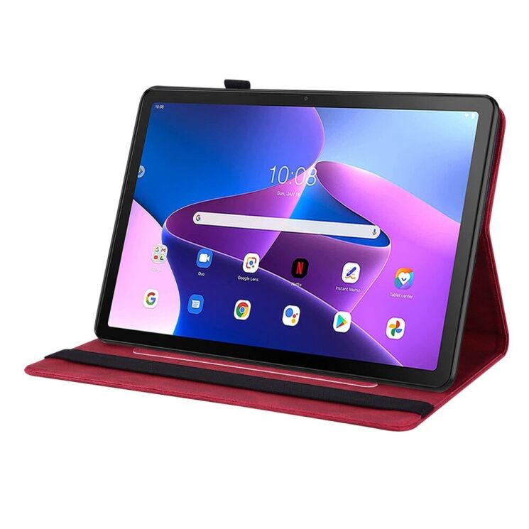 Защитный чехол Deexe Butterfly для Lenovo Tab M10 Plus (Gen 3) TB125/128 / Xiaoxin Pad 2022 - Red: фото 7 из 7