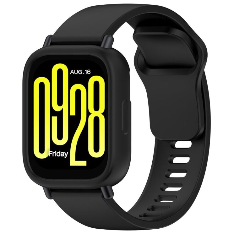 Защитный чехол Deexe Color Frame для Xiaomi Redmi Watch 5 Active - Black: фото 7 из 8
