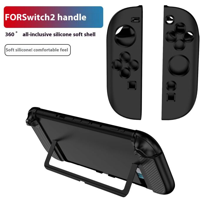 Защитный чехол Deexe Controller Grip для контролеров Nintendo Switch 2 - Black: фото 2 из 8
