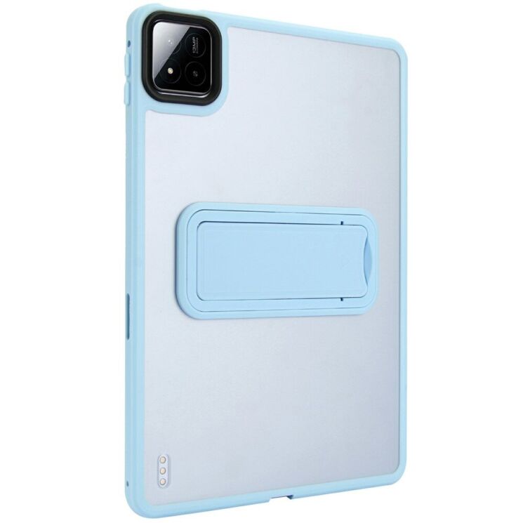 Защитный чехол Deexe Crystal Kickstand для Xiaomi Pad 7 / 7 Pro - Baby Blue: фото 4 из 10