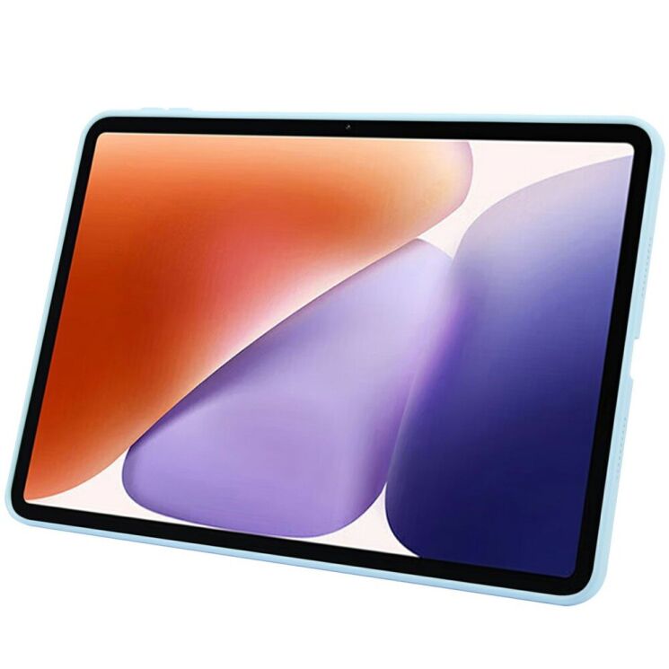 Защитный чехол Deexe Crystal Kickstand для Xiaomi Pad 7 / 7 Pro - Baby Blue: фото 3 из 10